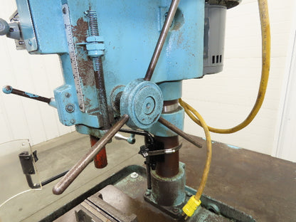 Clausing 20" Variable Speed Drill Press Weld Table 48x48" Wilton Bullet Vise
