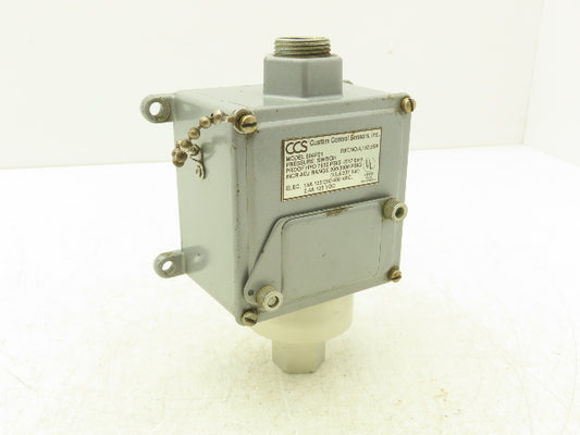 Custom Control Sensors 604P21 Hydraulic Pressure Switch 7500 PSIG 125-480 VAC