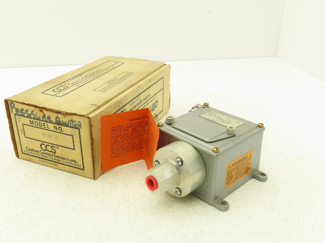 Custom Control Sensors 604P21 Hydraulic Pressure Switch 7500 PSIG 125-480 VAC