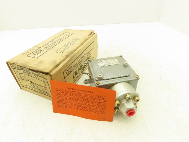Custom Control Sensors 604G2 Hydraulic Pressure Switch 4500 PSIG 125-480 VAC