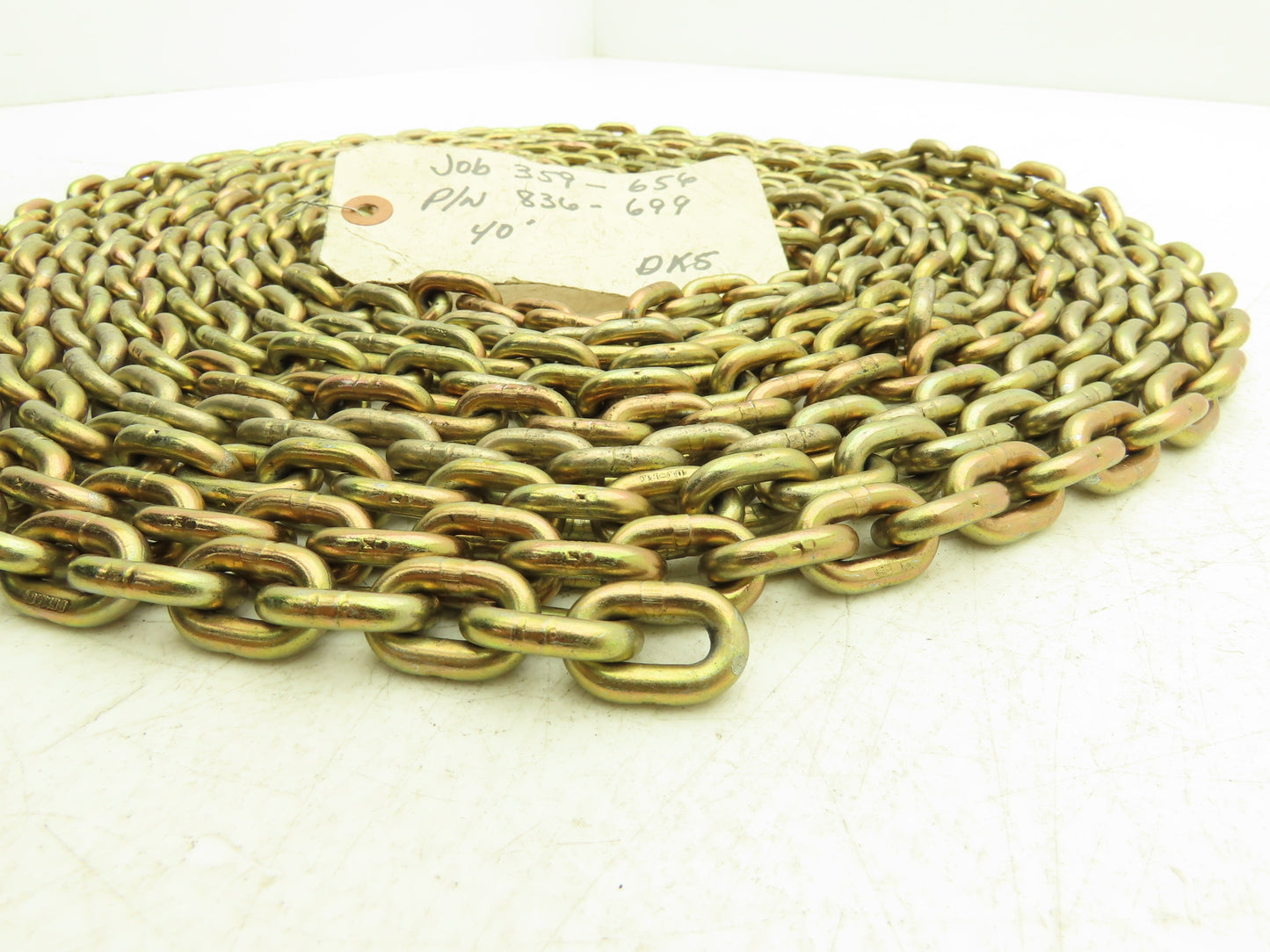 Demag Crane 836-699 Electric Hoist Link Chain 27' Length  -Chain Only