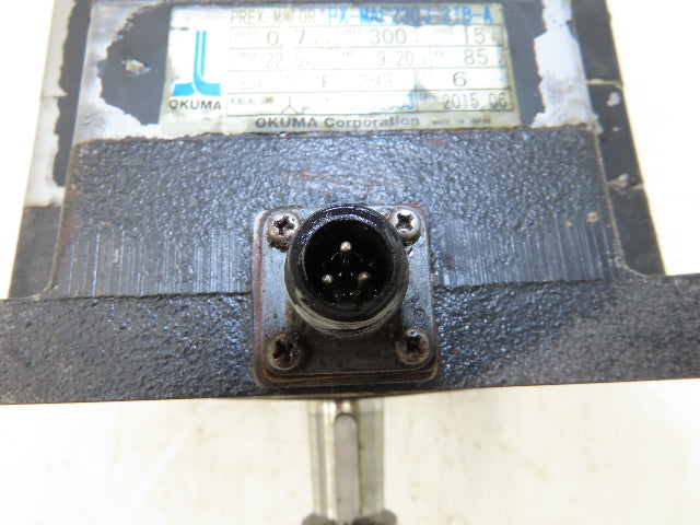 Okuma PX-MAF230J-3TB-A AC Servo Motor 0.7kW 85V 3PH 300 RPM Encoder ER-JH-7200D