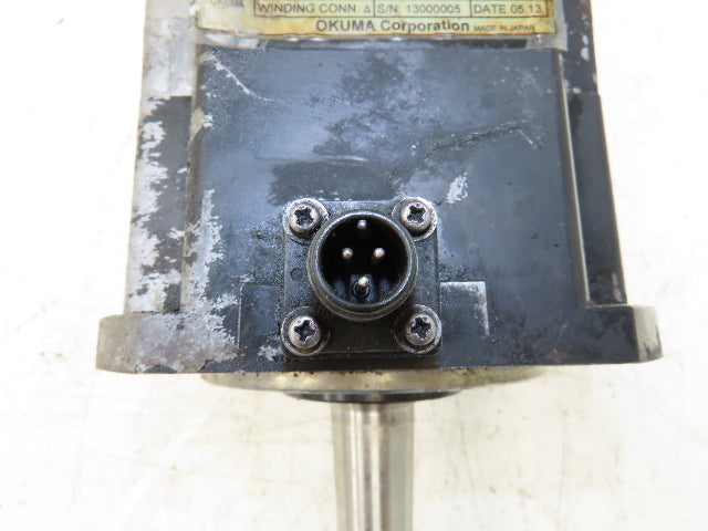 Okuma BL-MC95J-20TB AC Servo Motor 2kW 133V 2000 RPM 3PH Encoder ER-JG-7200D