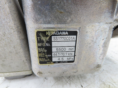 Kitagawa SS1770C01A CNC Spindle Hydraulic Chuck Actuator 5500 RPM 4.5MPa