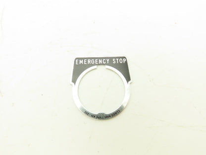 Duct-o-Wire PB-STMM E-Stop Pushbutton 30mm Emergency Stop with Tag