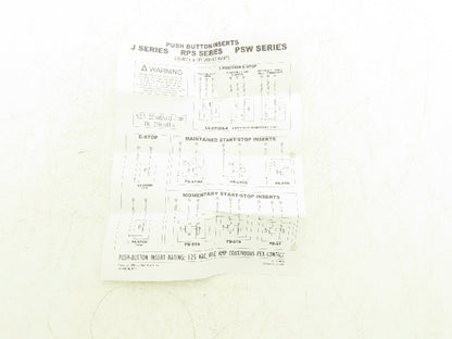 Duct-o-Wire PB-STMM E-Stop Pushbutton 30mm Emergency Stop with Tag