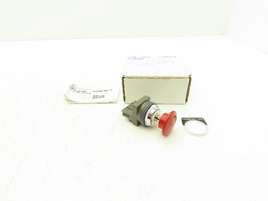 Duct-o-Wire PB-STMM E-Stop Pushbutton 30mm Emergency Stop with Tag