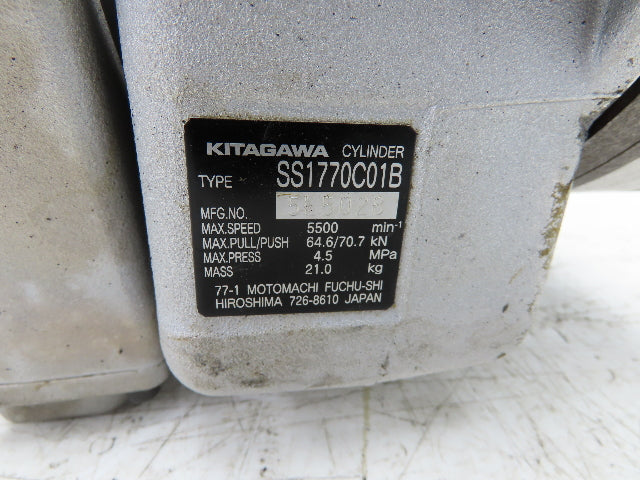 Kitagawa SS1770C01B CNC Spindle Hydraulic Chuck Actuator 5500 RPM 4.5MPa