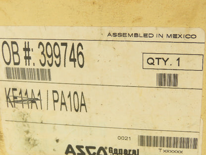 Asco PA10A Pressure Switch 125/250 VAC