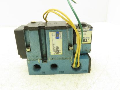 Mac 6311D-000-PM-111DA Pneumatic Solenoid Piloted Valve 4/2 Way 120VAC 150 PSI