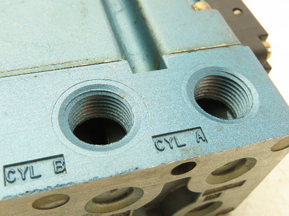 Mac 6311D-000-PM-111DA Pneumatic Solenoid Piloted Valve 4/2 Way 120VAC 150 PSI