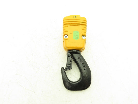 Demag 83688144 PK5 2/1 Hoist Lower Hook Load Block Double Chain V-4 Swivel Hook