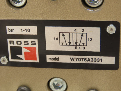 Ross W7076A3331Z Solenoid Valve 5-Way 2-Position FNFP 120V Coil