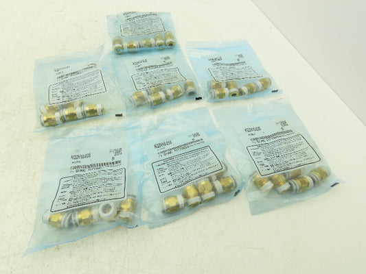 SMC KQ2H10-03S Male Connector Push Fitting 10mm Tube x 3/8"RC Brass  Lot of 35