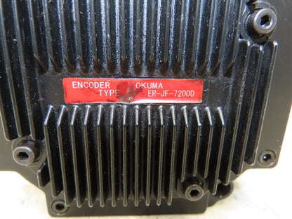 Okuma BL-MC200J-20SN-A AC Servo Motor 4kW 2000 RPM 3PH 157V Encoder ER-JF-7200D