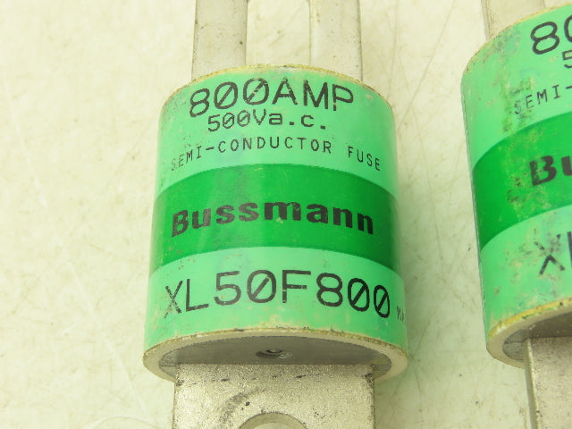 Bussman XL50F800 Semiconductor Fuse 800A 500V-AC Lot Of 2
