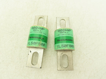 Bussman XL50F800 Semiconductor Fuse 800A 500V-AC Lot Of 2