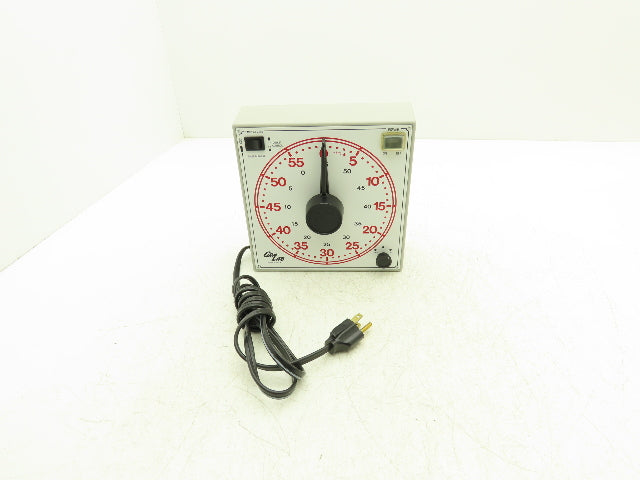 Gralab Model 170 Dual Scale Timer 8" Dial w/Buzzer Volume Control 60 Hour 120V
