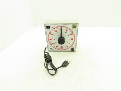 Gralab Model 170 Dual Scale Timer 8" Dial w/Buzzer Volume Control 60 Hour 120V