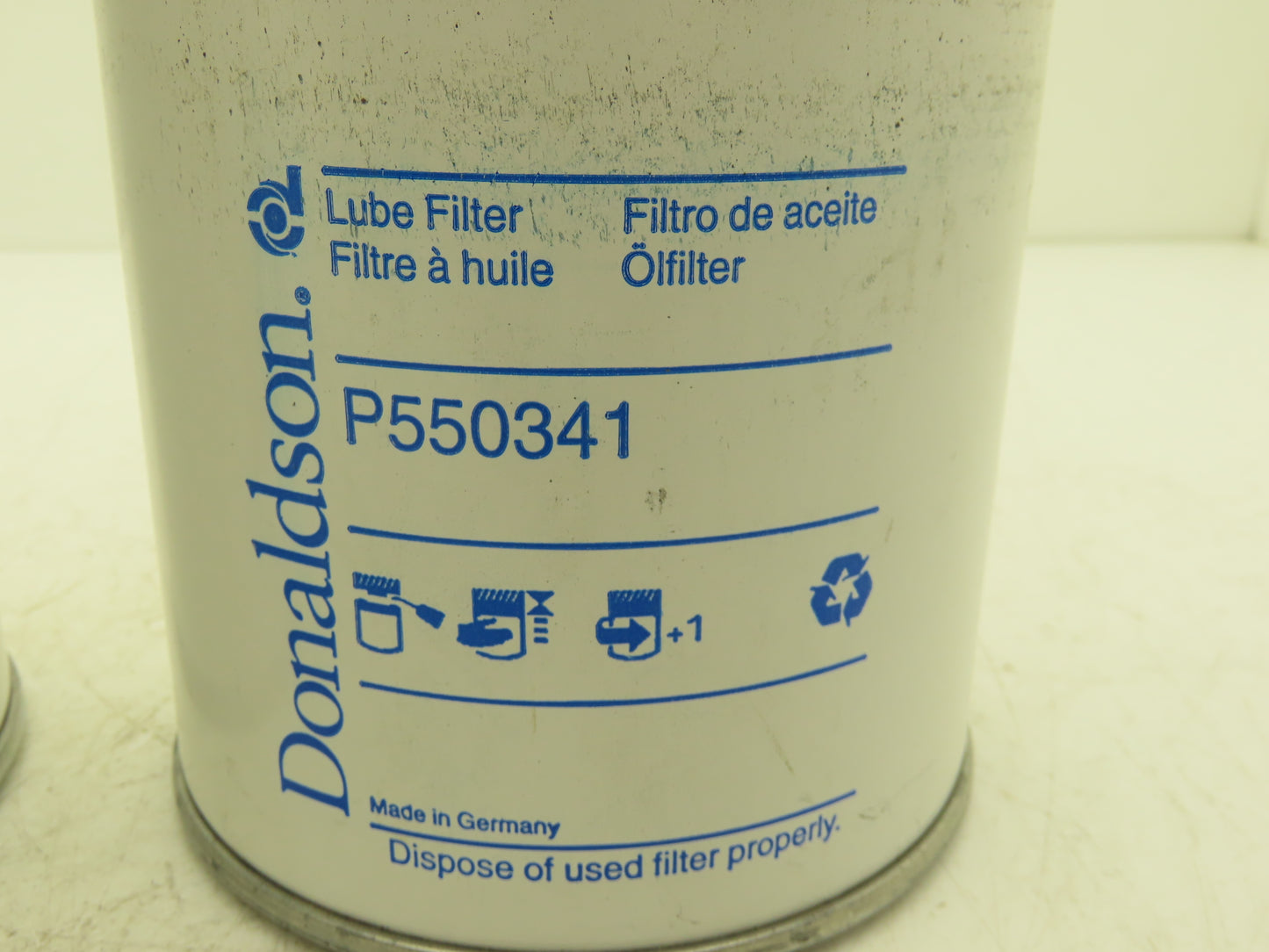 Donaldson P550341 Lube Oil Filter Spin-on Full Flow 4.37" Gasket Lot of 2