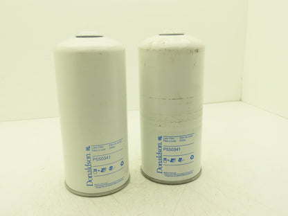 Donaldson P550341 Lube Oil Filter Spin-on Full Flow 4.37" Gasket Lot of 2