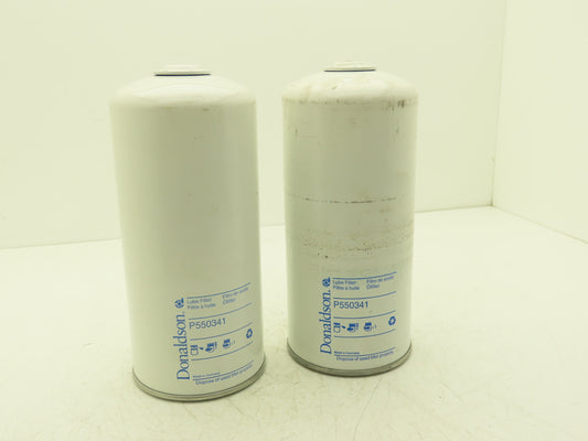 Donaldson P550341 Lube Oil Filter Spin-on Full Flow 4.37" Gasket Lot of 2