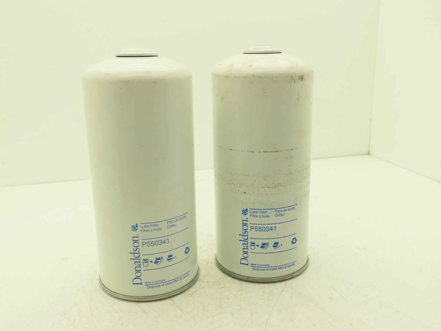 Donaldson P550341 Lube Oil Filter Spin-on Full Flow 4.37" Gasket Lot of 2
