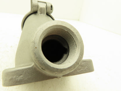 Hubbell HBL21447 Hubbellock Angled Flanged Inlet 3/4" 20A 250VDC 30A 600VAC