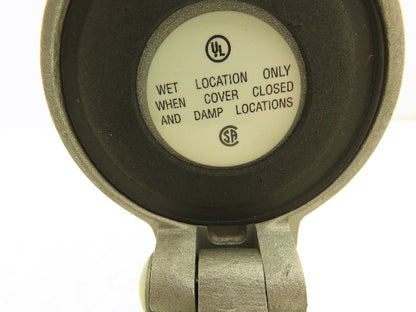 Hubbell HBL21447 Hubbellock Angled Flanged Inlet 3/4" 20A 250VDC 30A 600VAC