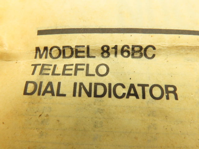 Kaydon 816BC Teleflo Flow Switch Dial Indicator 1" NPT Has Damaged Face Plate