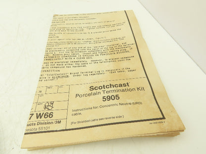 3M Scotchcast 5905 Porcelain Termination Insulator Kit 15KV 650A