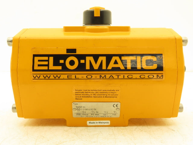 El-O-Matic ED0200.U1A00A.22K0 Pneumatic Valve Actuator 116 PSI Quarter Turn
