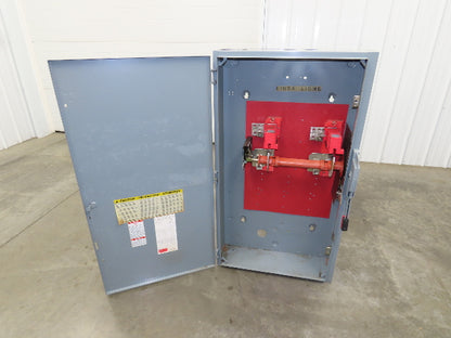 Square D HU265 Safety Disconnect Switch 400A 600V 2 Pole Non Fused Single Phase