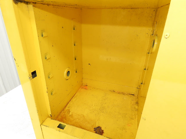 Justrite 890400 Sure-Grip EX 4 Gallon Capacity Yellow Flammable Cabinet