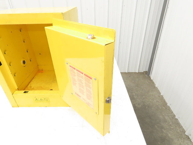 Justrite 890400 Sure-Grip EX 4 Gallon Capacity Yellow Flammable Cabinet