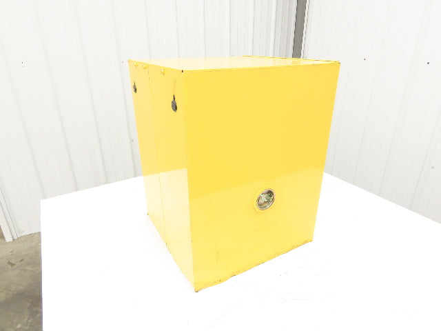 Justrite 890400 Sure-Grip EX 4 Gallon Capacity Yellow Flammable Cabinet