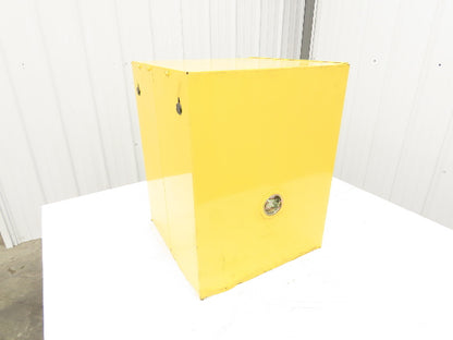 Justrite 890400 Sure-Grip EX 4 Gallon Capacity Yellow Flammable Cabinet