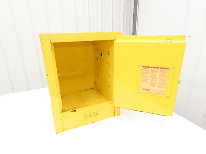 Justrite 890400 Sure-Grip EX 4 Gallon Capacity Yellow Flammable Cabinet