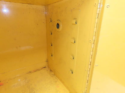Justrite 890400 Sure-Grip EX 4 Gallon Capacity Yellow Flammable Cabinet