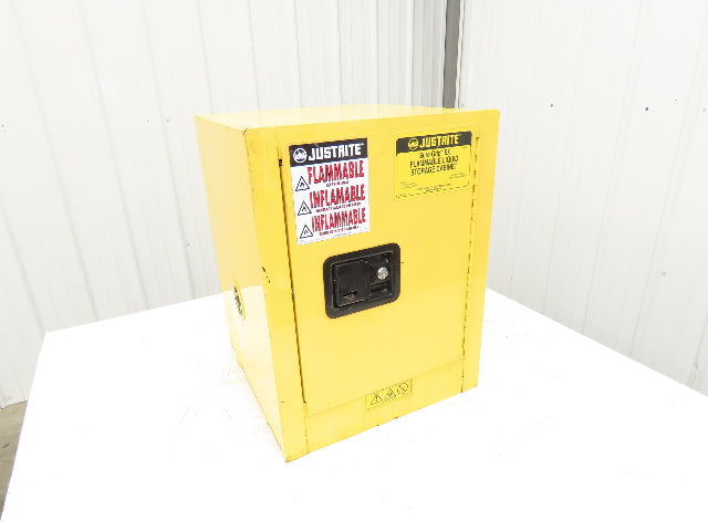 Justrite 890400 Sure-Grip EX 4 Gallon Capacity Yellow Flammable Cabinet