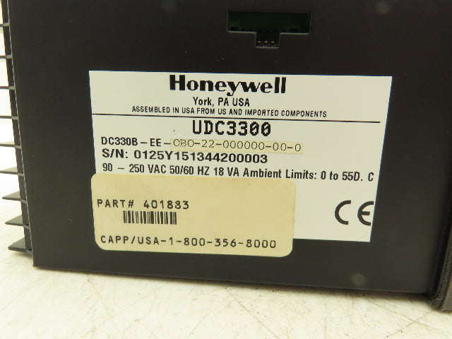 Honeywell DC330B-EE-000-22-000000-00-0 UDC3300 Digital Temperature Controller