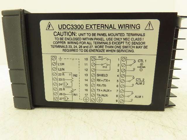 Honeywell DC330B-EE-000-22-000000-00-0 UDC3300 Digital Temperature Controller