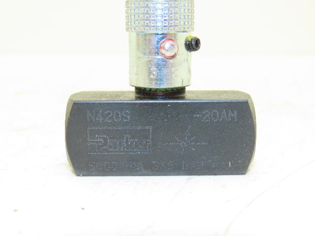 296489 N420S Needle Valve Colorflow N Series Hydraulic Flow Control SAE Ports