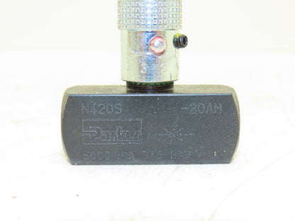 296489 N420S Needle Valve Colorflow N Series Hydraulic Flow Control SAE Ports