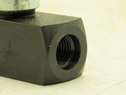 296489 N420S Needle Valve Colorflow N Series Hydraulic Flow Control SAE Ports