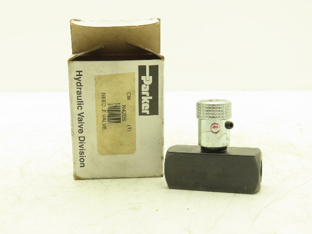 296489 N420S Needle Valve Colorflow N Series Hydraulic Flow Control SAE Ports