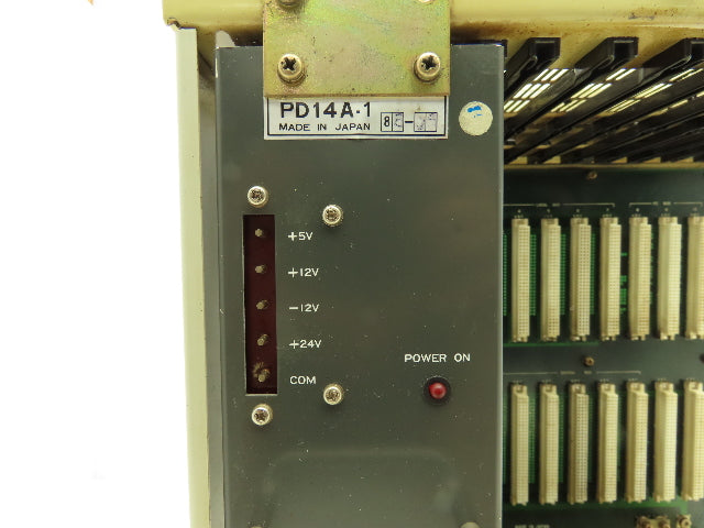 Mitsubishi MELDAS-YQ8C Control Unit Type UF740B CNC 11-Slot Card Rack