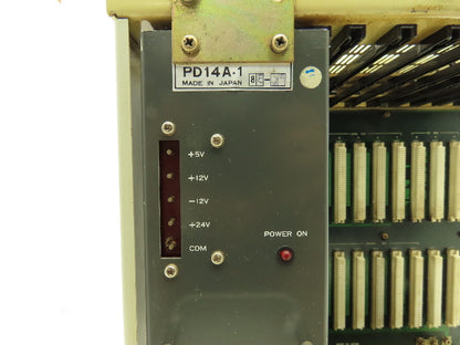 Mitsubishi MELDAS-YQ8C Control Unit Type UF740B CNC 11-Slot Card Rack