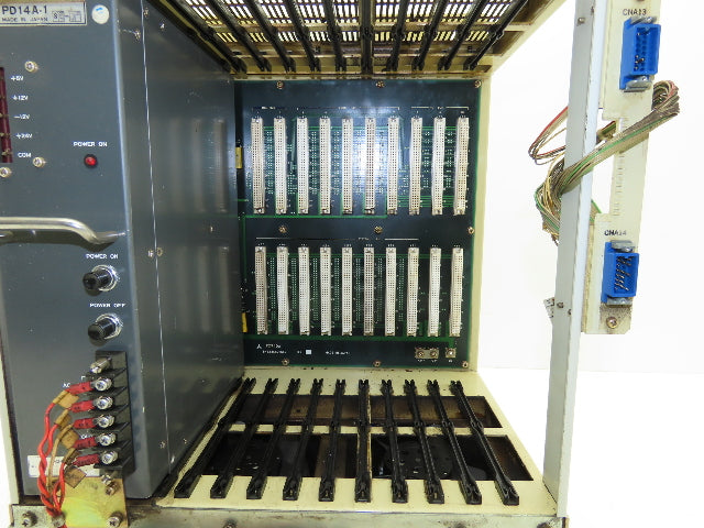 Mitsubishi MELDAS-YQ8C Control Unit Type UF740B CNC 11-Slot Card Rack