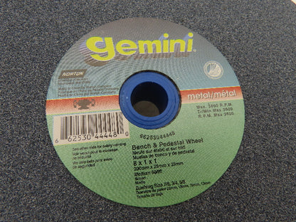 Norton Gemini 6A091 8x1x1" Bench & Pedestal Grinding Wheel Medium 60/80